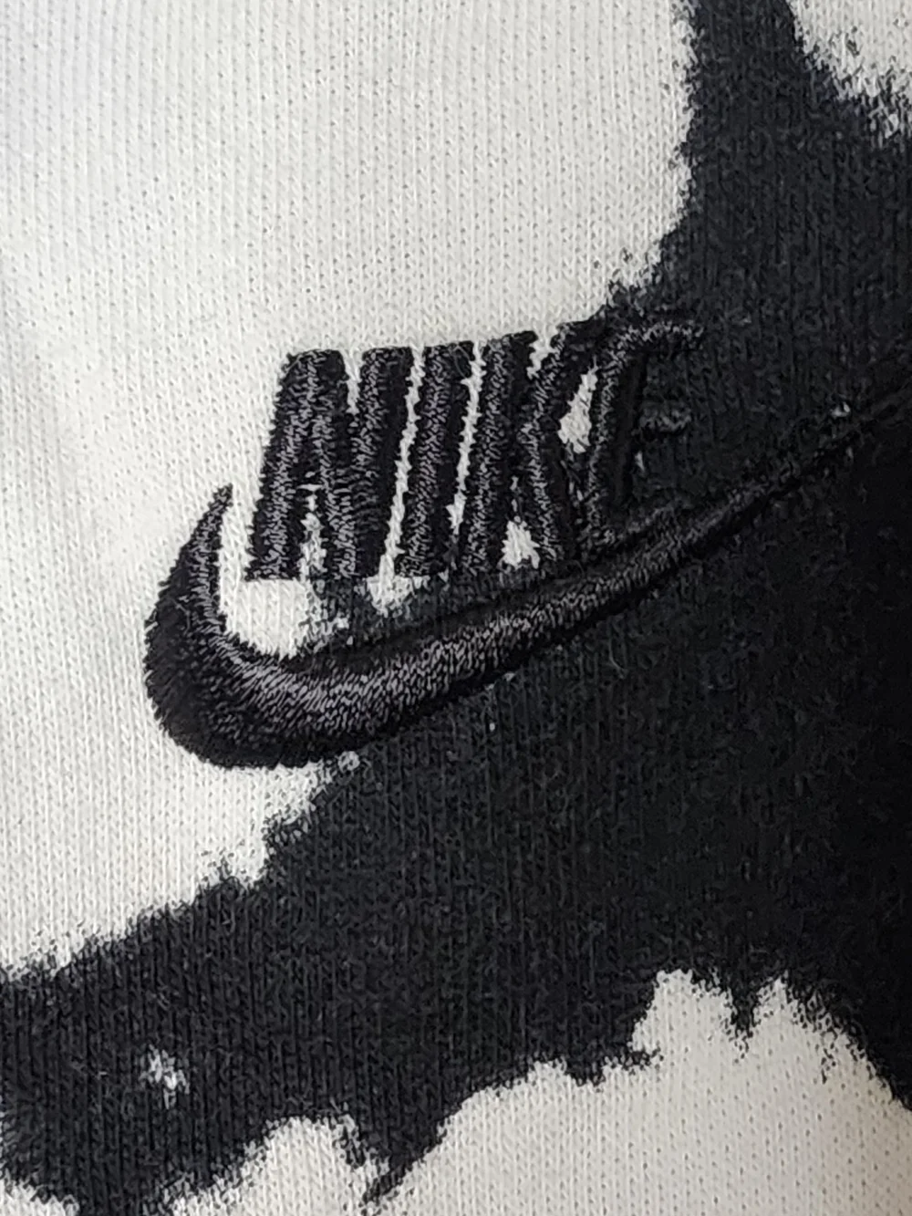 Nike Black & White Tie-Dye Athletic Shorts